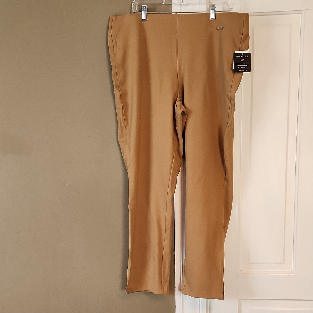 Rafaella Tan Chinos Straight Leg Pants